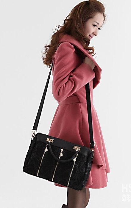 Glamorous PU Leather Handbag Beige 